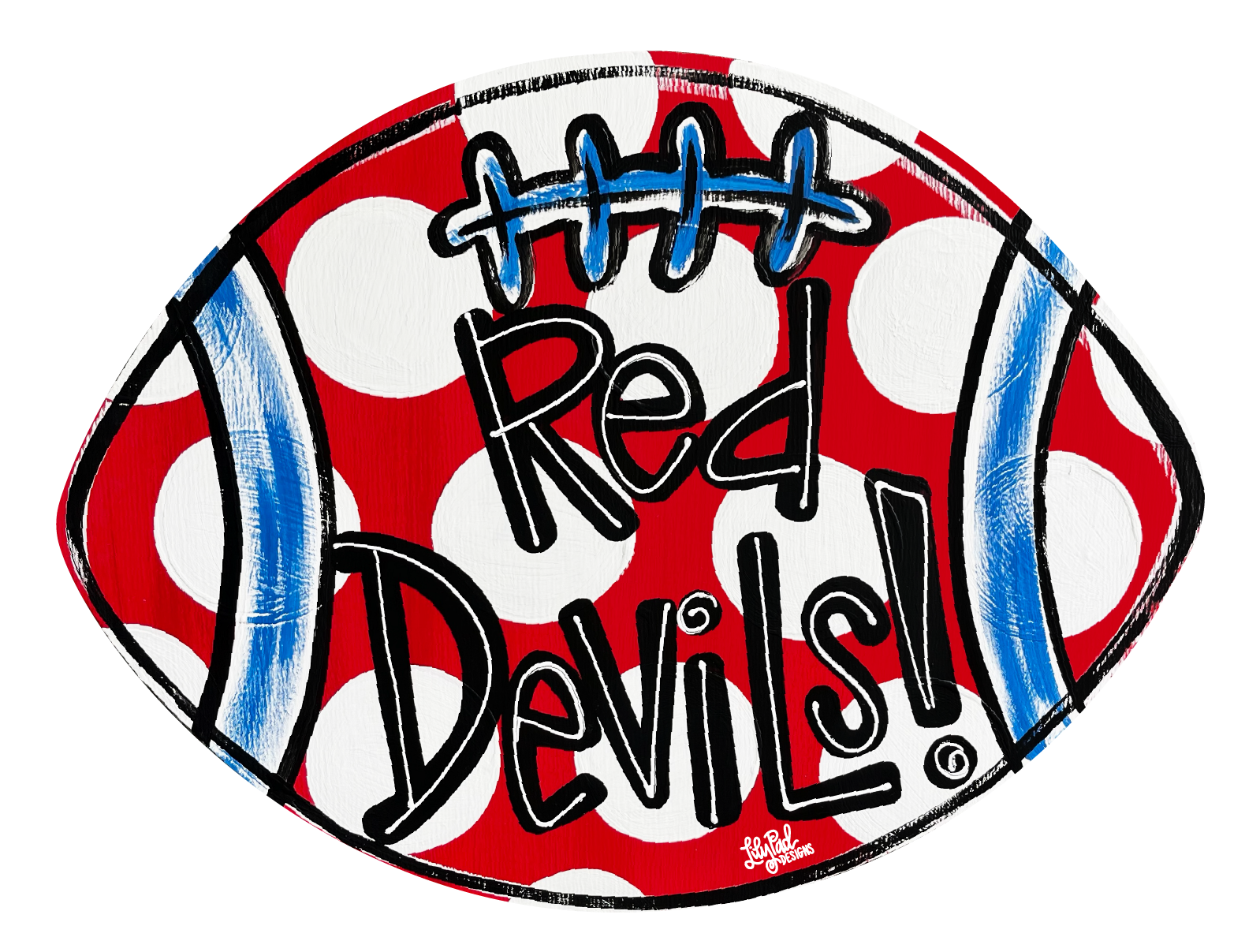 LILY PAD DESIGNS RED AND WHITE RED DEVILS