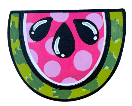 BRITZ CREATIONS HALF WATERMELLON 3 LARGE SEEDS