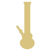 Basic Shape Bong MDF Cutout Water Pipe Silhouette - Unfinished For DIY