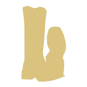 Basic Shape Boot MDF Cutout Silhouette - Unfinished For DIY