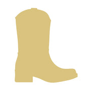 Basic Shape Boot MDF Cutout Cowboy Silhouette - Unfinished For DIY