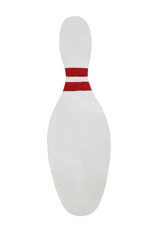 Basic Shape Bowling Pin MDF Cutout Silhouette - Unfinished For DIY