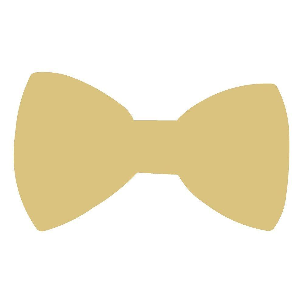 Basic Shape Bow Tie MDF Cutout Silhouette - Unfinished For DIY