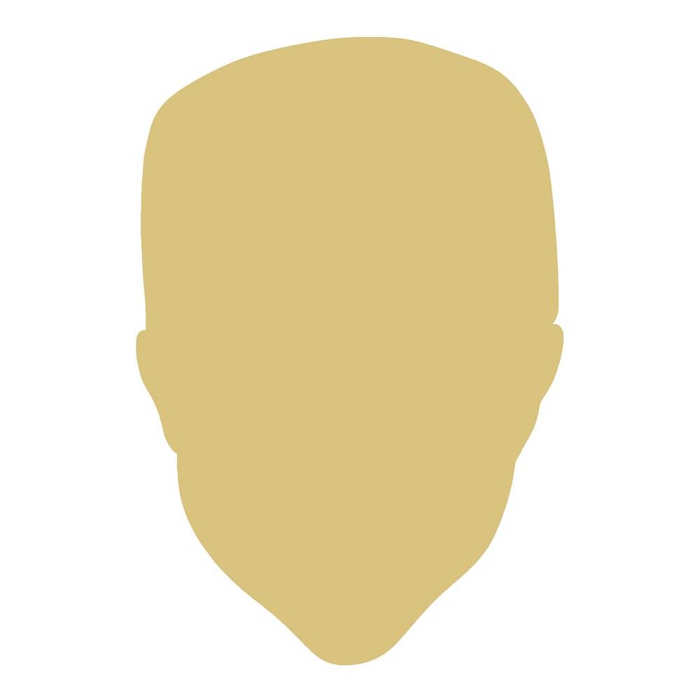 Basic Shape Head MDF Cutout Silhouette - Unfinished For DIY