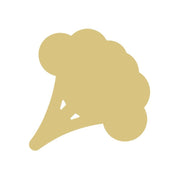 Basic Shape Broccoli MDF Cutout Vegetable Silhouette - Unfinished For DIY