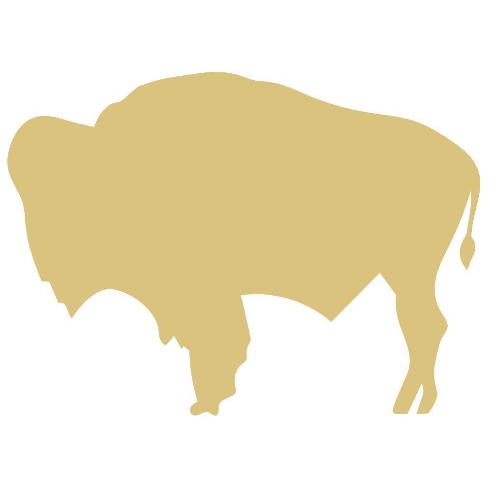 Basic Shape Buffalo MDF Cutout Silhouette Style 2 - Unfinished For DIY