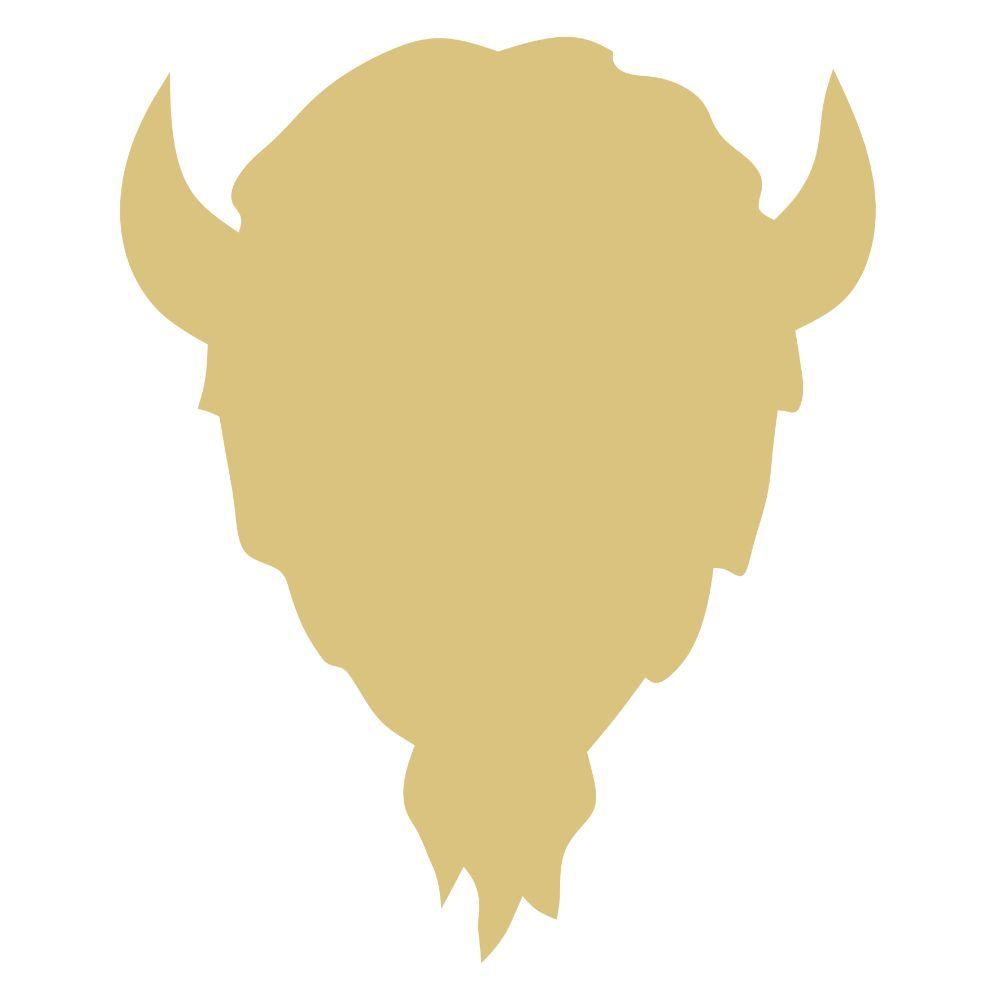 Basic Shape Buffalo MDF Cutout Silhouette Style 3 - Unfinished For DIY