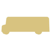 Basic Shape Bus MDF Cutout Silhouette Style 2 - Unfinished For DIY