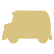 Basic Shape Bus MDF Cutout Silhouette - Unfinished For DIY