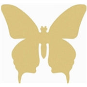 Basic Shape Butterfly MDF Cutout Silhouette Style 1 - Unfinished For DIY