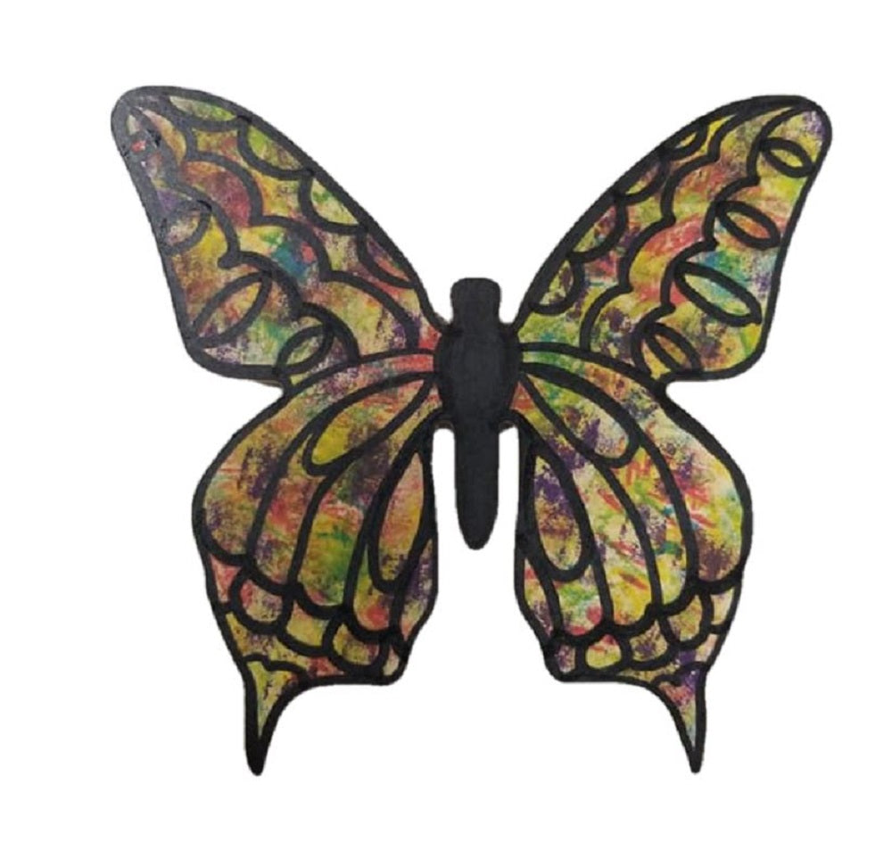 Basic Shape Butterfly MDF Cutout Silhouette Style 1 - Unfinished For DIY