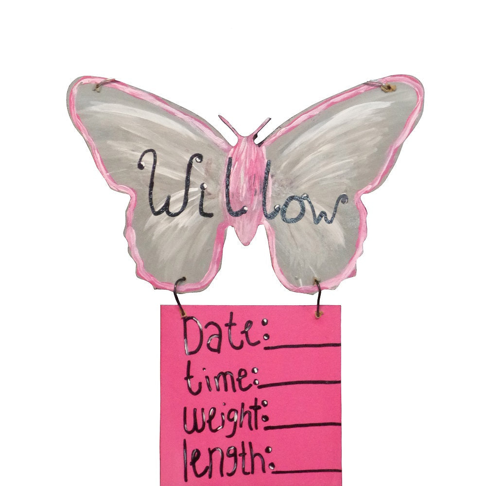 Basic Shape Butterfly MDF Cutout Silhouette Style 2 - Unfinished For DIY