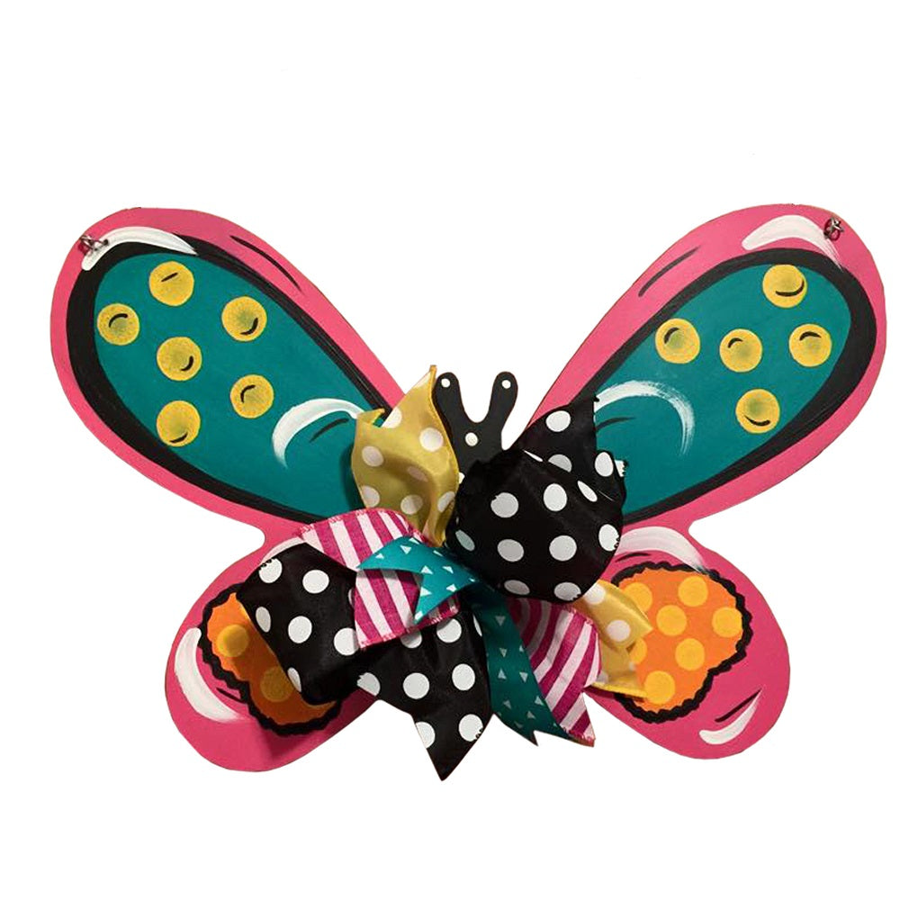 Basic Shape Butterfly MDF Cutout Silhouette Style 2 - Unfinished For DIY