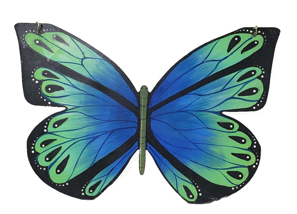 Basic Shape Butterfly MDF Cutout Silhouette Style 3 - Unfinished For DIY