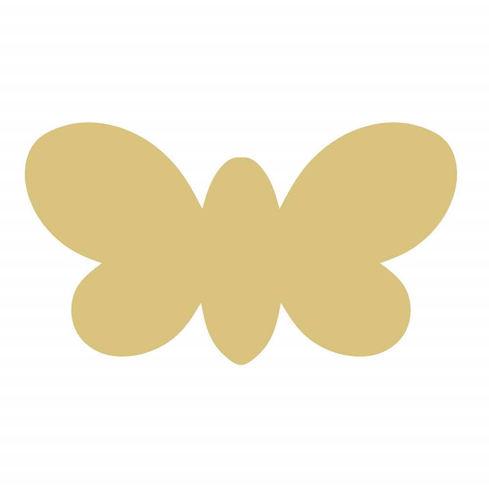 Basic Shape Butterfly MDF Cutout Silhouette Style 9 - Unfinished For DIY