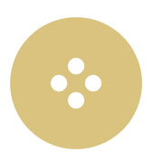 Basic Shape Round MDF Cutout Button With Four Holes - Unfinished For DIY