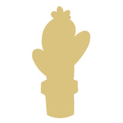Basic Shape Cactus MDF Cutout Desert Decor - Unfinished For DIY