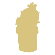 Basic Shape Cactus MDF Cutout Decor - Unfinished For DIY
