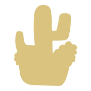 Basic Shape Cactus MDF Cutout Cactus Flower Silhouette - Unfinished For DIY