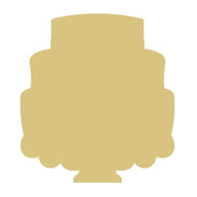 Basic Shape Tiered Cake MDF Cutout Silhouette - Unfinished For DIY