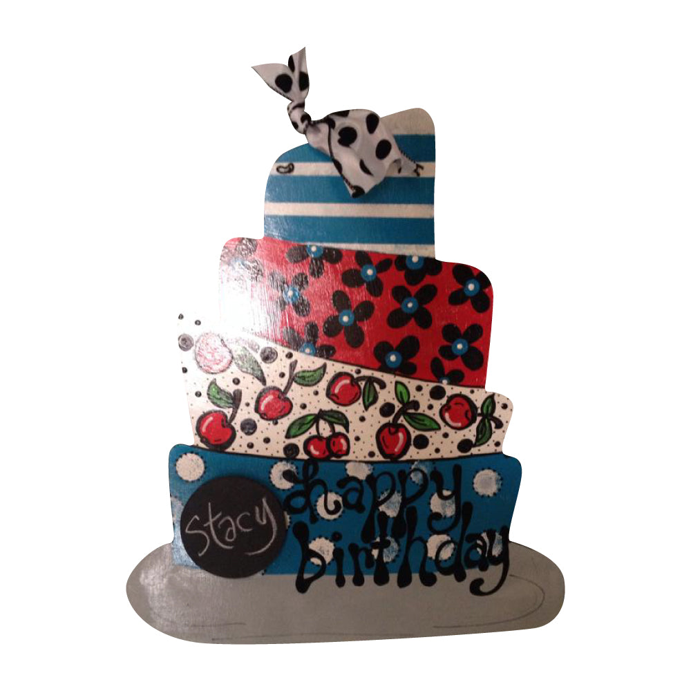 Basic Shape Tiered Cake MDF Cutout Five-Tier Silhouette - Unfinished For DIY