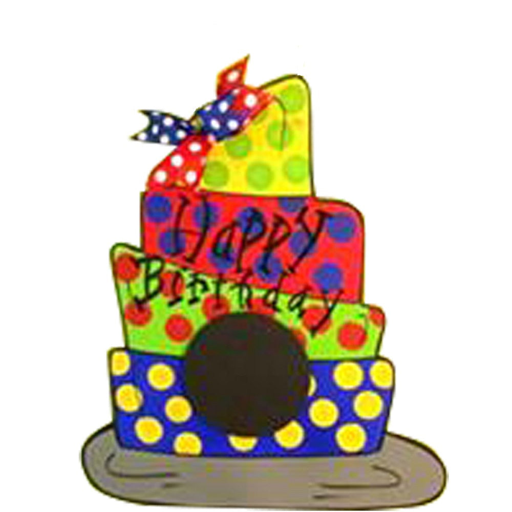 Basic Shape Tiered Cake MDF Cutout Five-Tier Silhouette - Unfinished For DIY