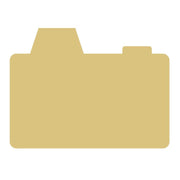 Basic Shape Camera MDF Cutout Silhouette Style 1 - Unfinished For DIY