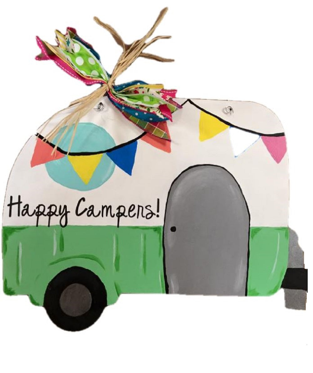 Basic Shape Camper MDF Cutout Travel Trailer Silhouette Style 1 - Unfinished For DIY