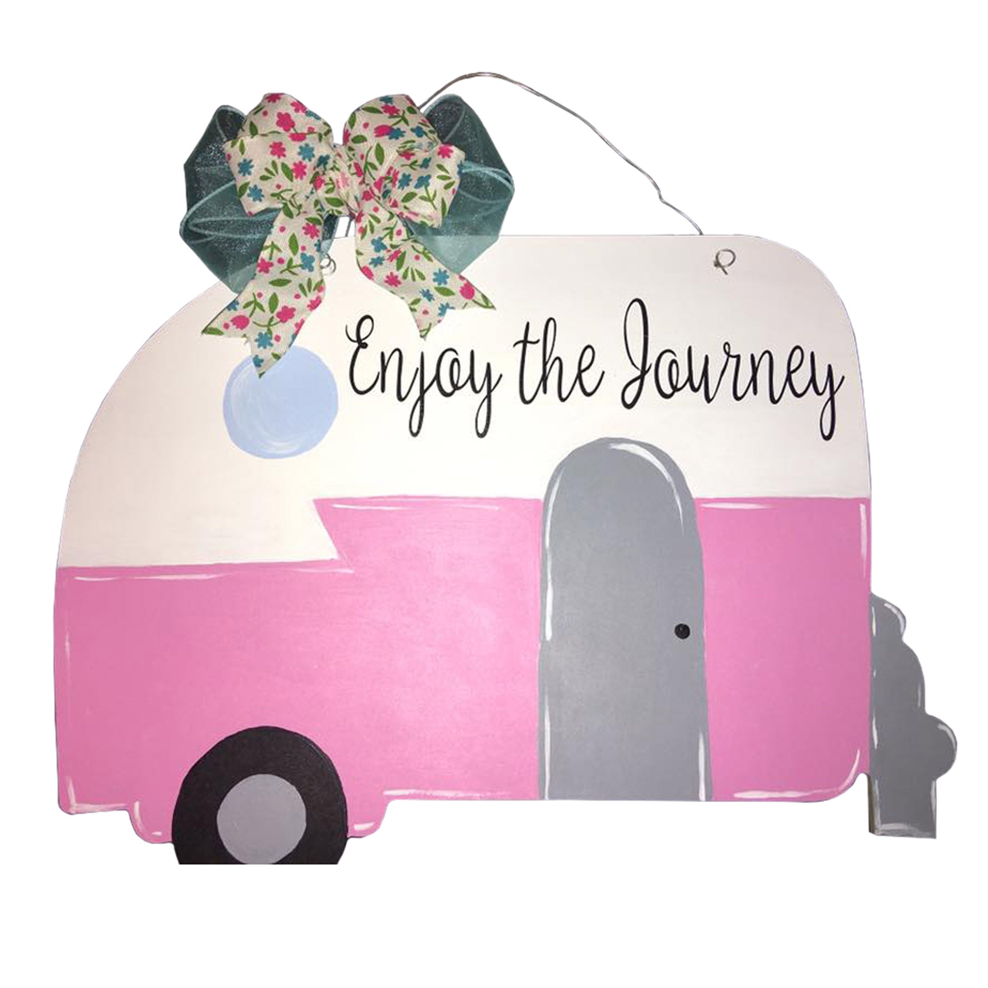 Basic Shape Camper MDF Cutout Travel Trailer Silhouette Style 1 - Unfinished For DIY