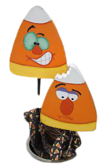 Basic Shape Candy Corn MDF Cutout Silhouette - Unfinished For DIY