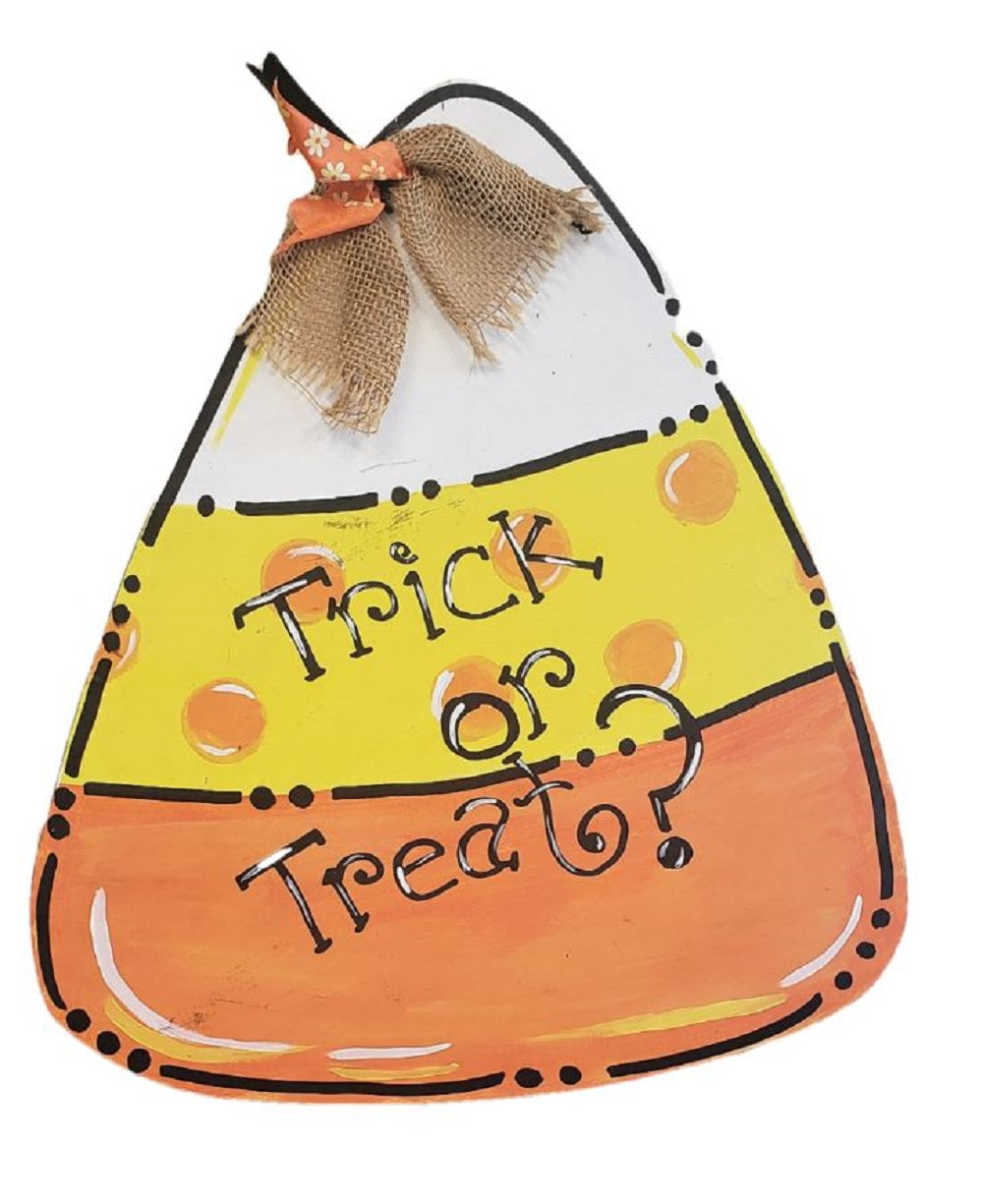 Basic Shape Candy Corn MDF Cutout Silhouette - Unfinished For DIY