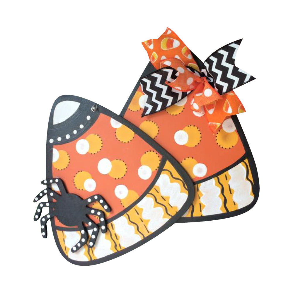 Basic Shape Candy Corn MDF Cutout Silhouette - Unfinished For DIY