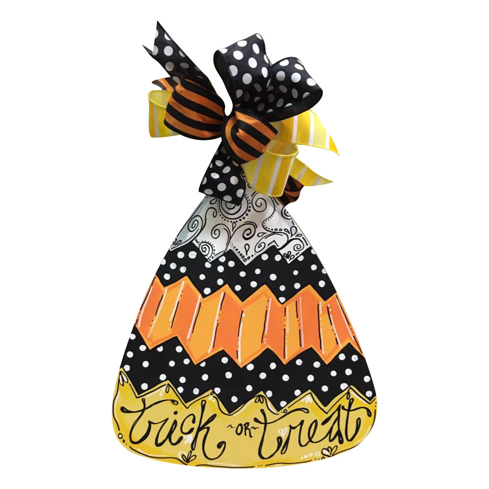 Basic Shape Candy Corn MDF Cutout Silhouette - Unfinished For DIY