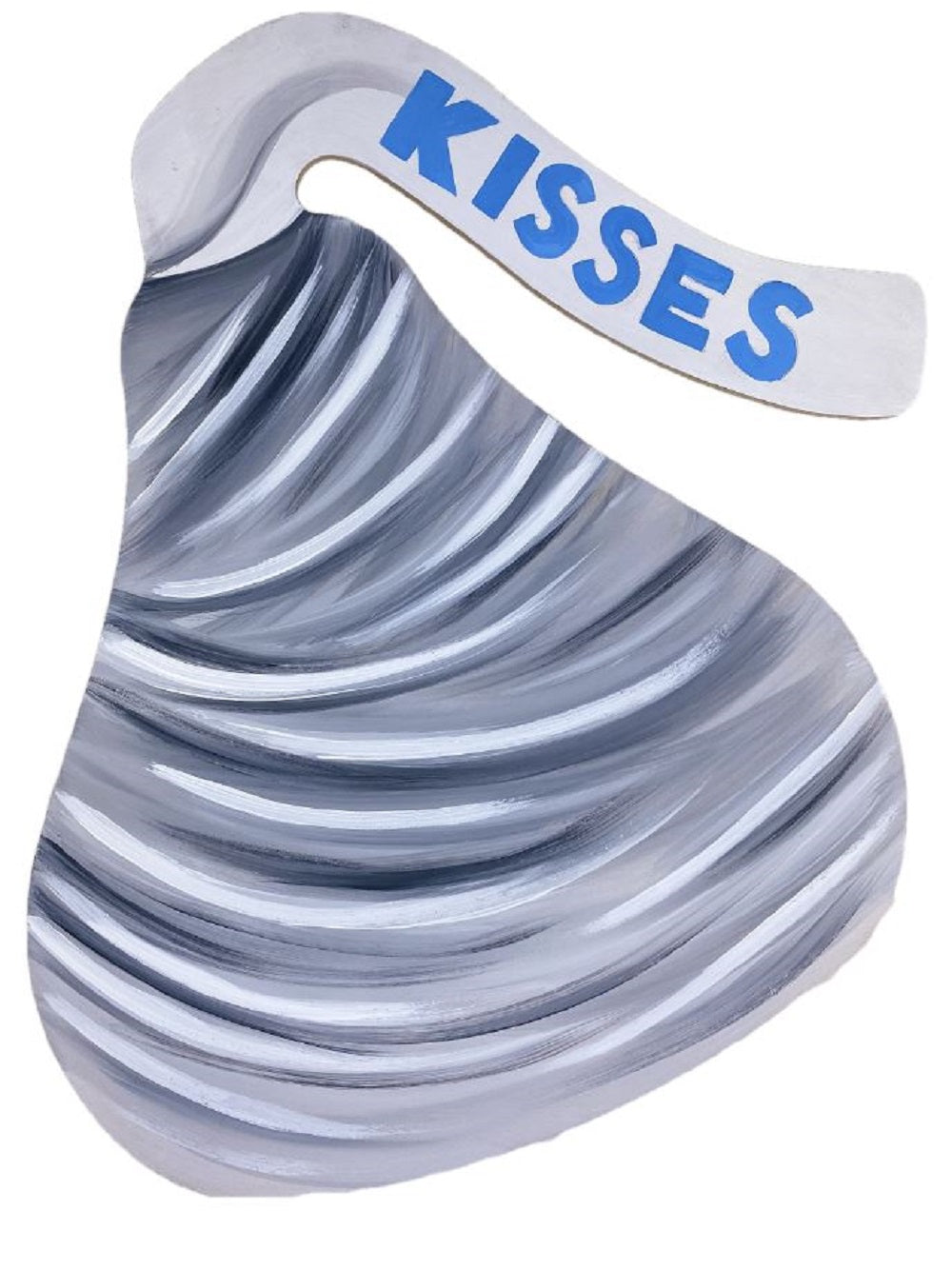 Basic Shape Candy Kiss MDF Cutout Silhouette - Unfinished For DIY