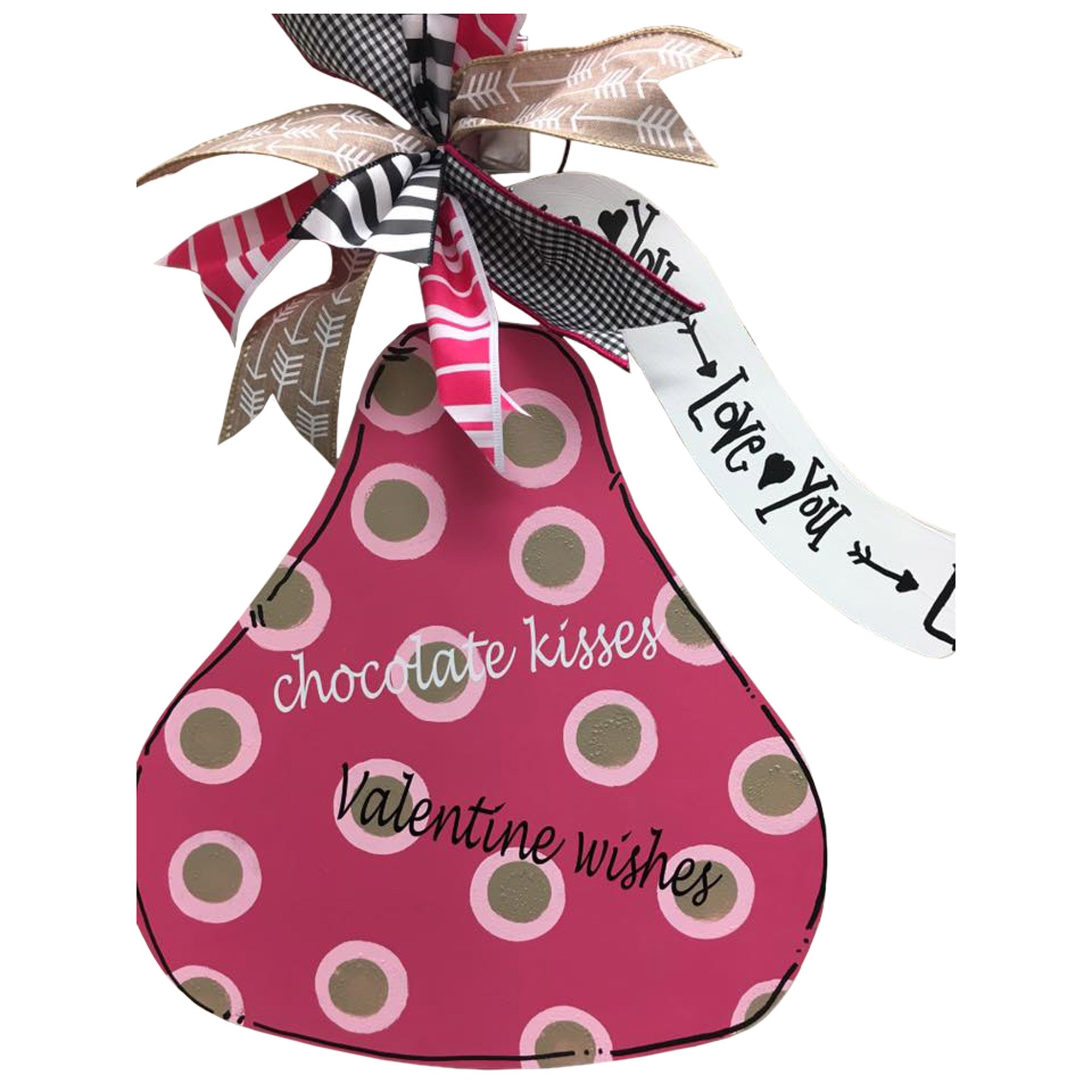 Basic Shape Candy Kiss MDF Cutout Silhouette - Unfinished For DIY