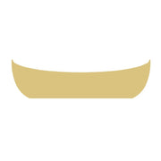 Basic Shape Canoe MDF Cutout Silhouette - Unfinished For DIY