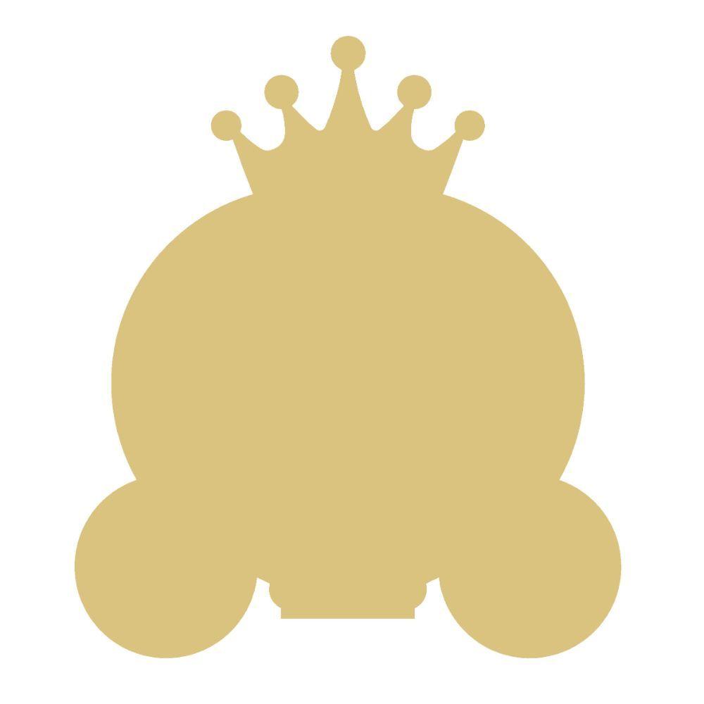 Basic Shape Carriage MDF Cutout Silhouette - Unfinished For DIY