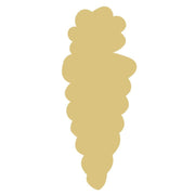Basic Shape Carrot MDF Cutout Silhouette Style 2 - Unfinished For DIY