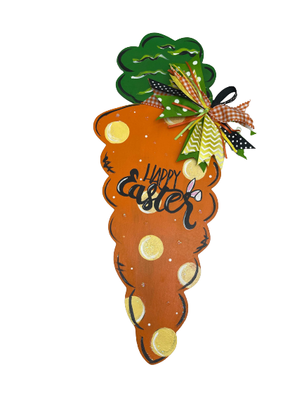 Basic Shape Carrot MDF Cutout Silhouette Style 2 - Unfinished For DIY