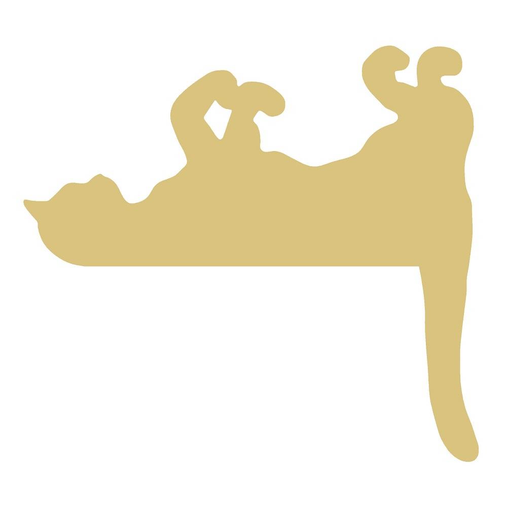 Basic Shape Cat MDF Cutout Animal Silhouette Style 10 - Unfinished For DIY