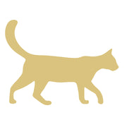 Basic Shape Cat MDF Cutout Feline Silhouette - Unfinished For DIY