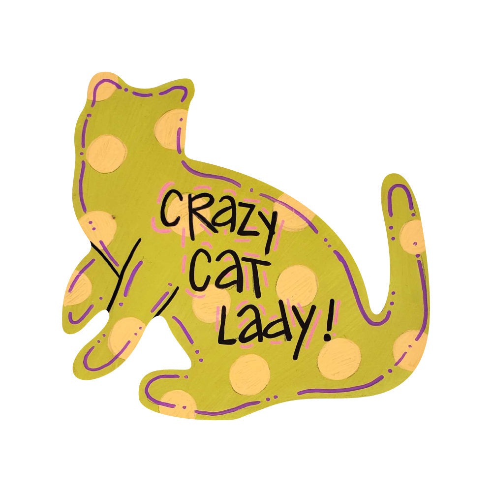Basic Shape Sitting Cat MDF Cutout Silhouette - Unfinished For DIY