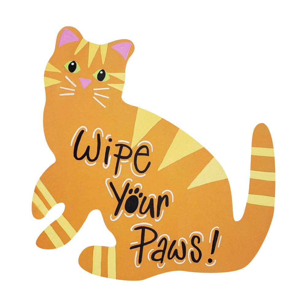 Basic Shape Sitting Cat MDF Cutout Silhouette - Unfinished For DIY