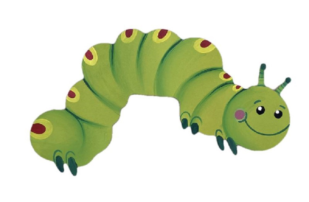 Basic Shape Caterpillar MDF Cutout Silhouette - Unfinished For DIY