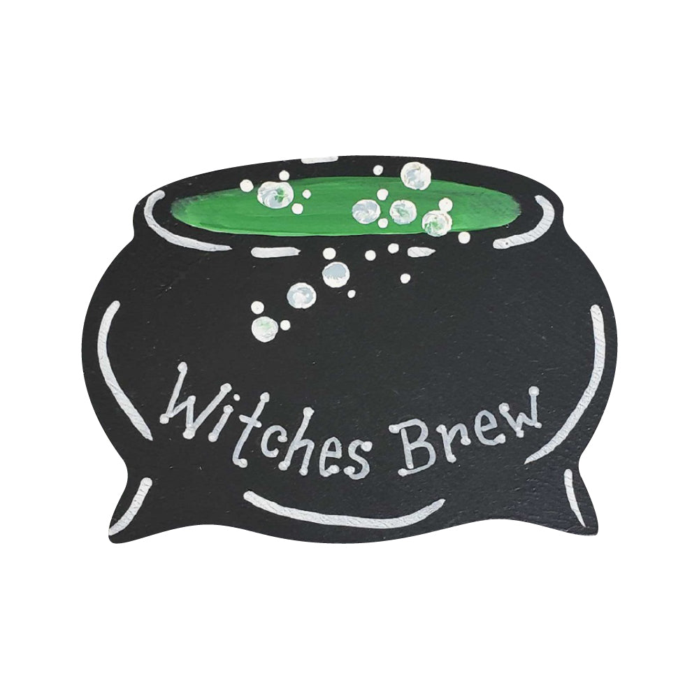 Basic Shape Cauldron MDF Cutout Halloween Decor Style 1 - Unfinished For DIY