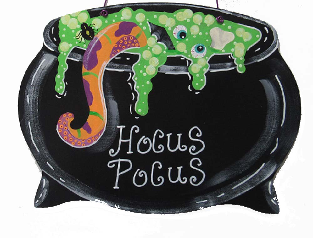 Basic Shape Cauldron MDF Cutout Halloween Decor Style 1 - Unfinished For DIY