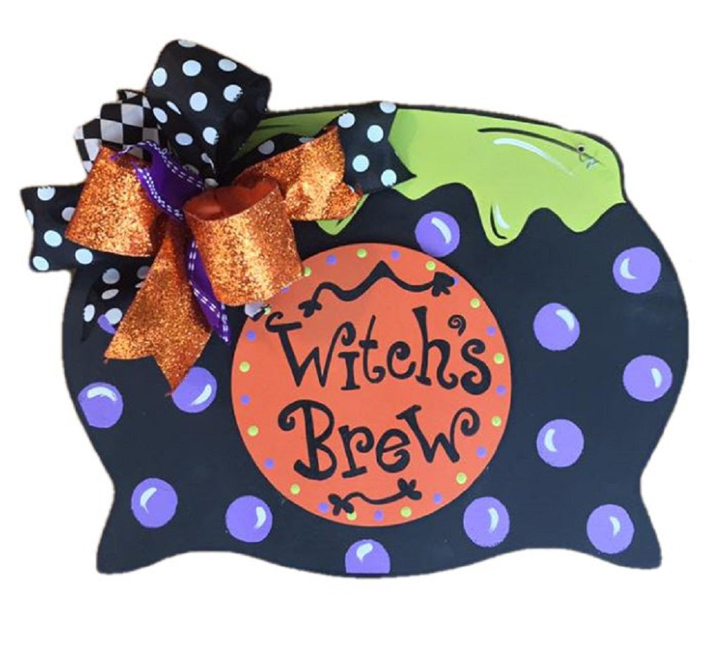 Basic Shape Cauldron MDF Cutout Halloween Decor Style 1 - Unfinished For DIY