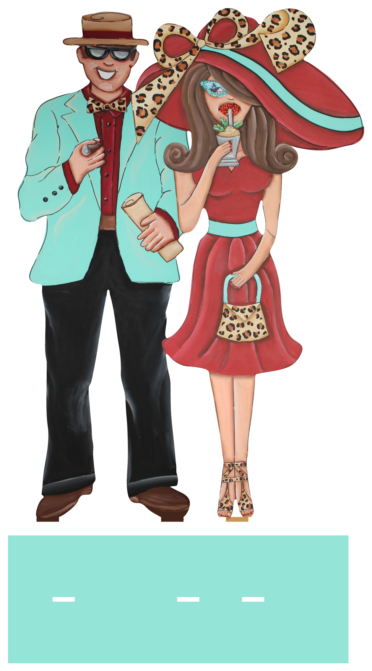 CHELLE BELLE'S CREATIONS TEAL JACKET REDISH DRESS