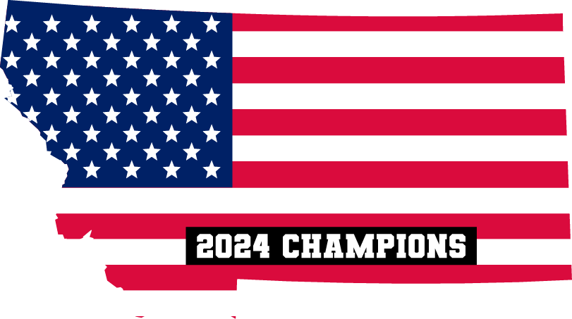 CABIN CUTTERS DOUBLE SIDED FLAG WITH 2024 STATE CHAMPIONS