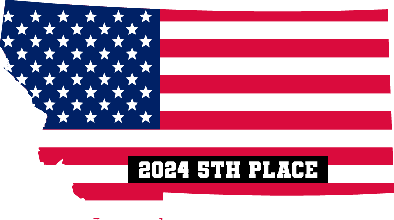 CABIN CUTTERS DOUBLE SIDED FLAG WITH 2024 5TH PLACE